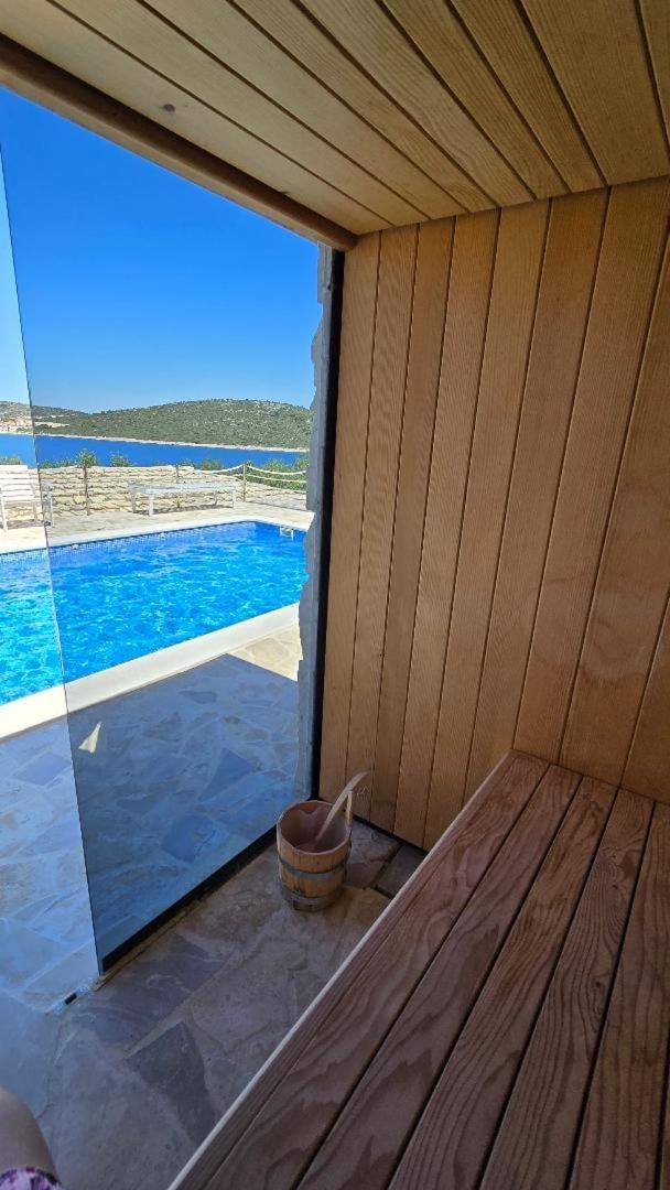 Villa, Stone House With Swimming Pool & Sauna, Beach, سيفيد المظهر الخارجي الصورة